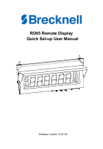 RD65 Brecknell remote display manual